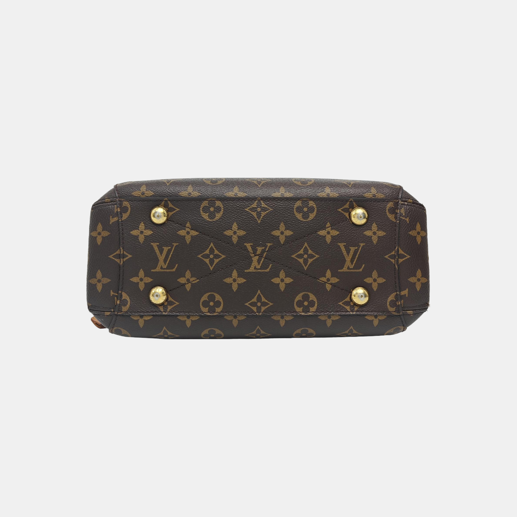 MONTAIGNE BB Monogram Coated Canvas Brown