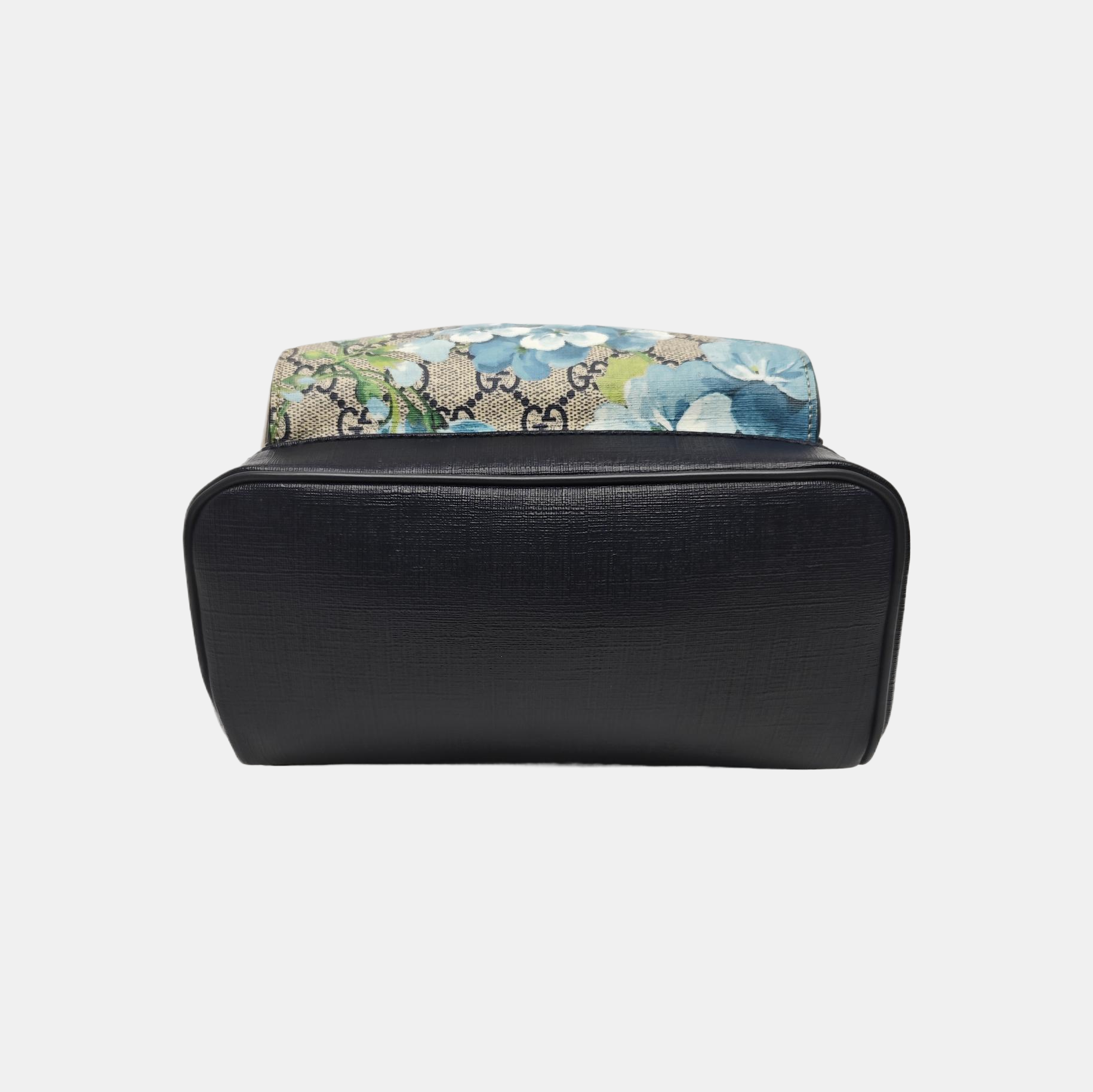 GG Blooms Small Monogram Coated Canvas Black