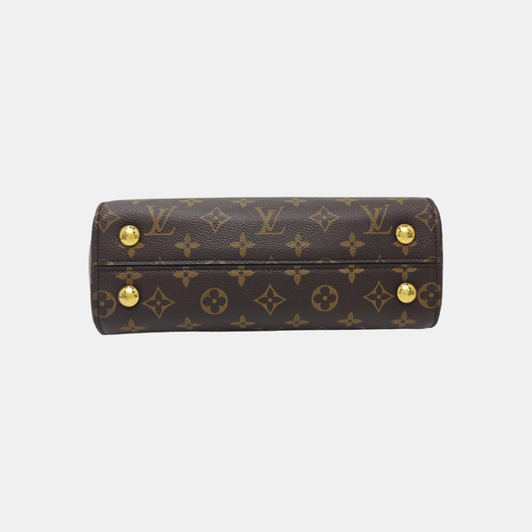 CLUNY PM Monogram Coated Canvas Brown