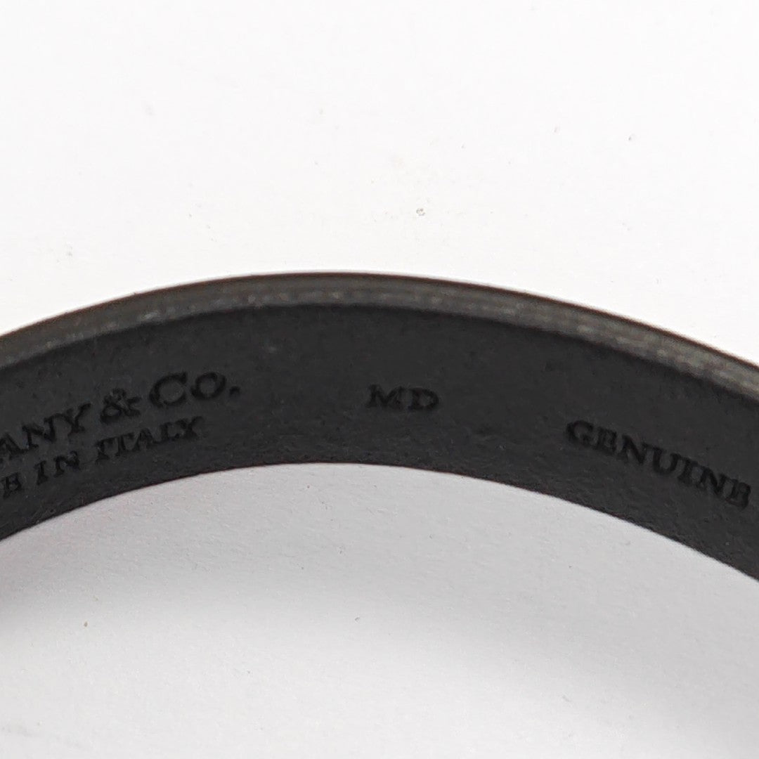 Tiffany 1837 925 Sterling Silver Black Bracelet