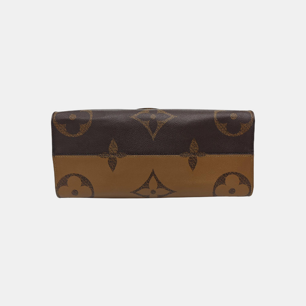 ONTHEGO MM Monogram Coated Canvas Brown