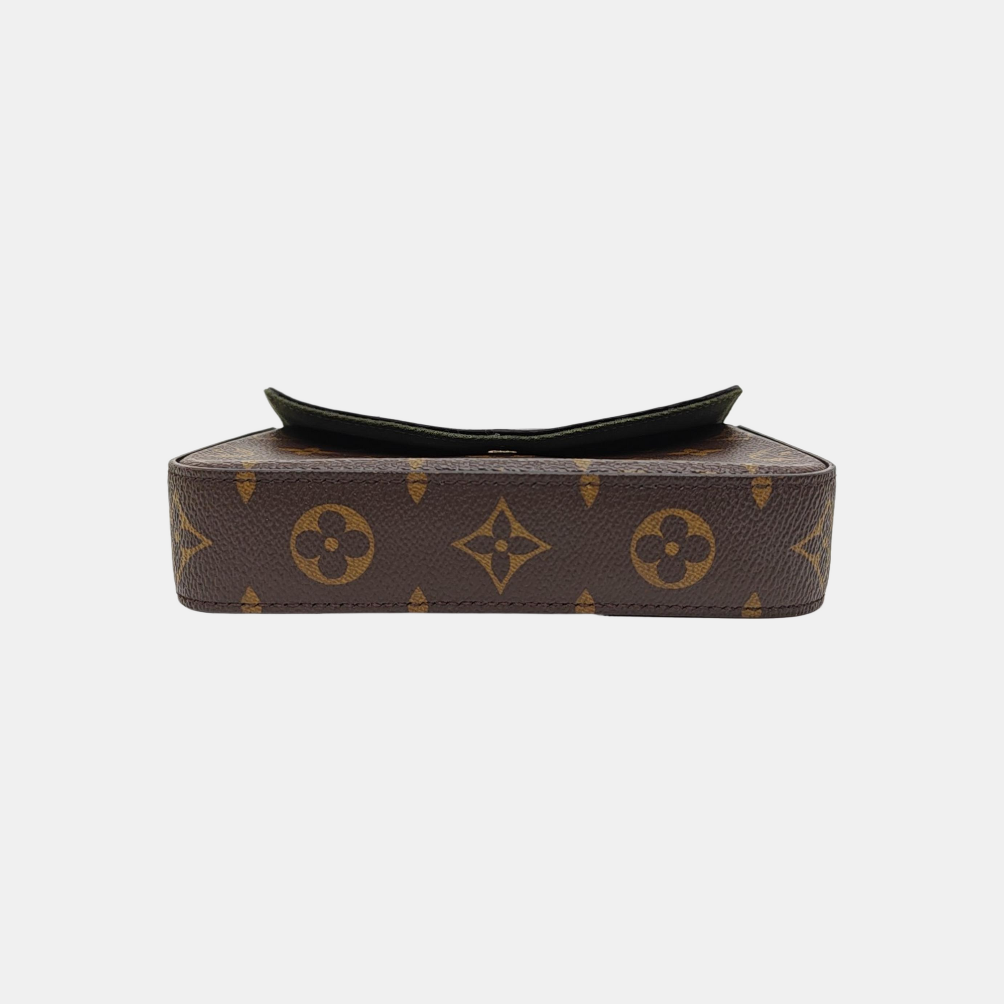 FÉLICIE Monogram Coated Canvas Brown