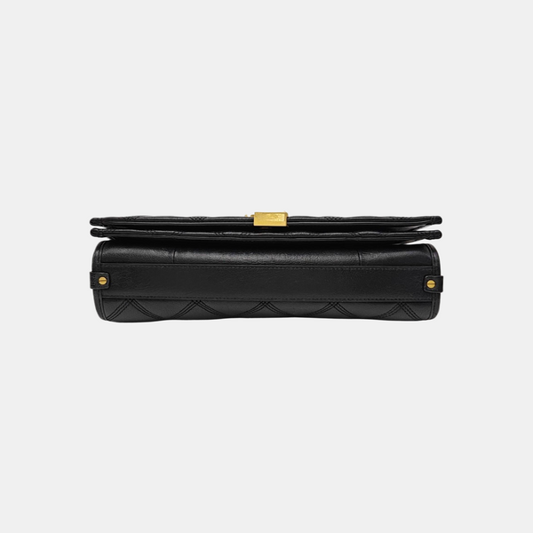 BECKY Mini Quilted Lambskin Black
