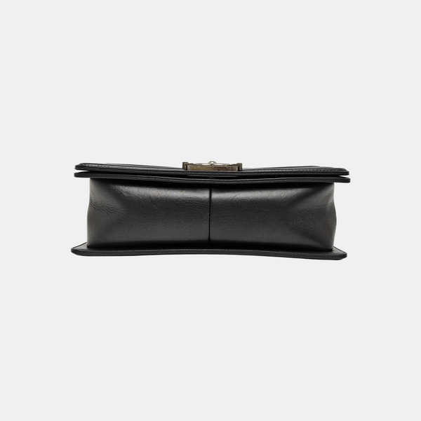 BOY CHANEL Medium Quilted Calfskin Black