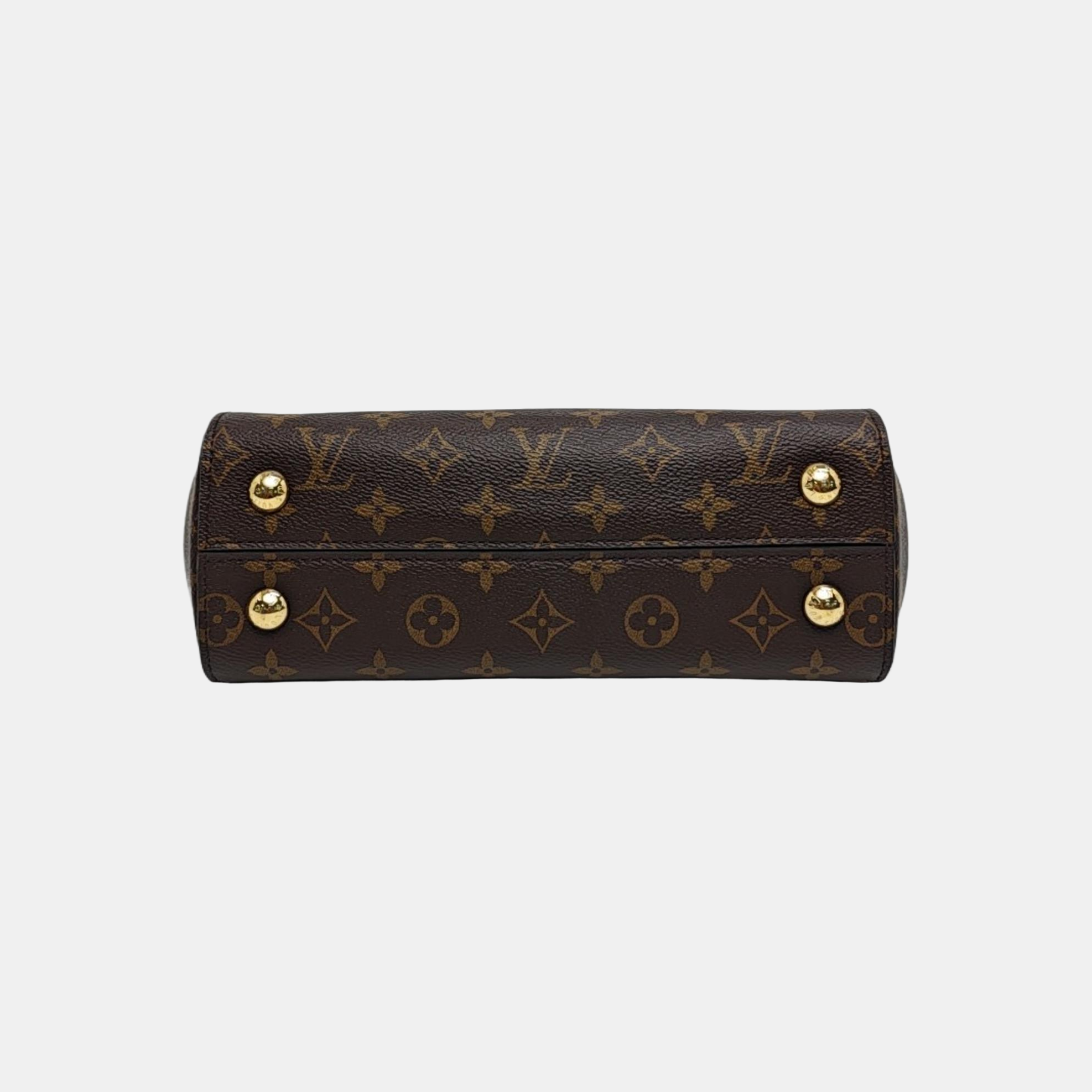 CLUNY PM Monogram Coated Canvas Brown