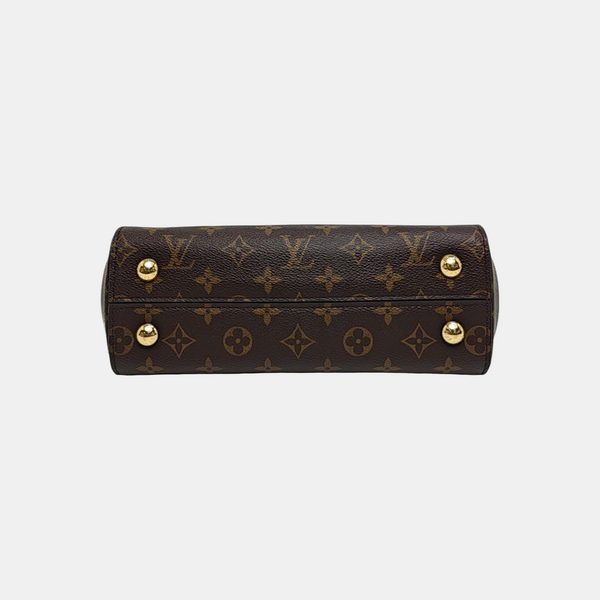 CLUNY PM Monogram Coated Canvas Brown