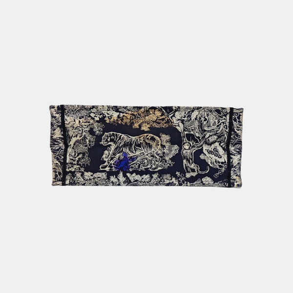 Bolso de mano grande de lona azul