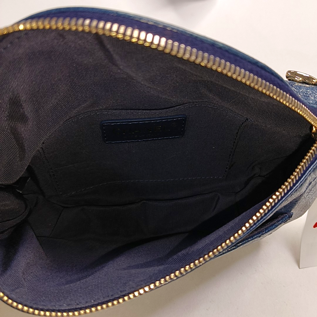 Quilted Calfskin Blue
