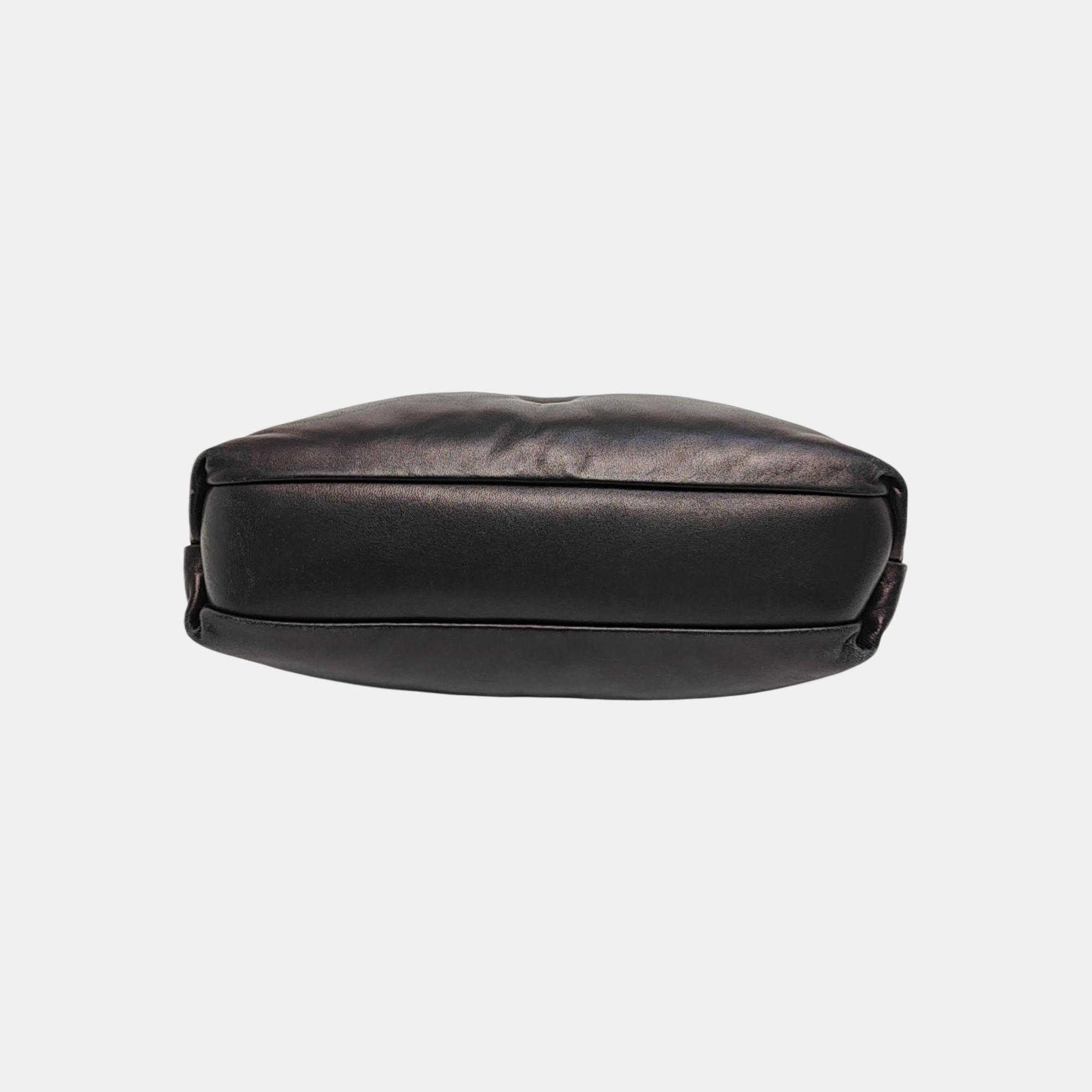 Quilted Leather Shoulder Bag Black