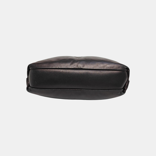 Quilted Leather Shoulder Bag Black