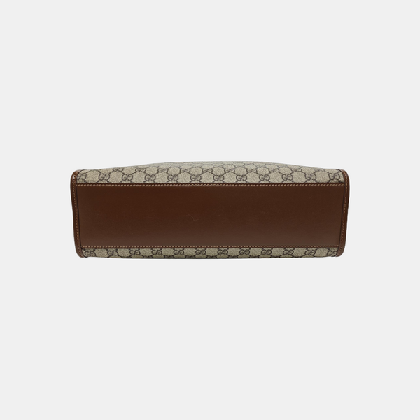 Retro Medium Monogram Coated Canvas Black