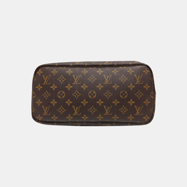 NEVERFULL MM Monogram Coated Canvas Brown