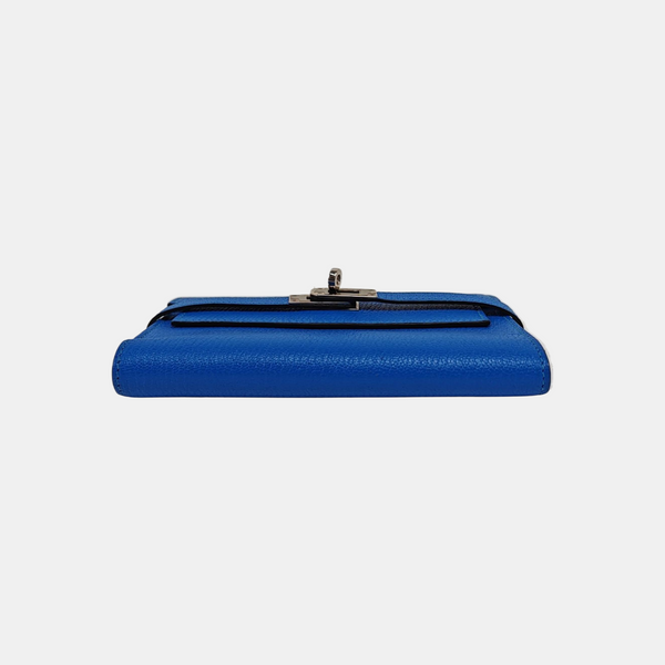 Kelly Chèvre Mysore Blue Wallet
