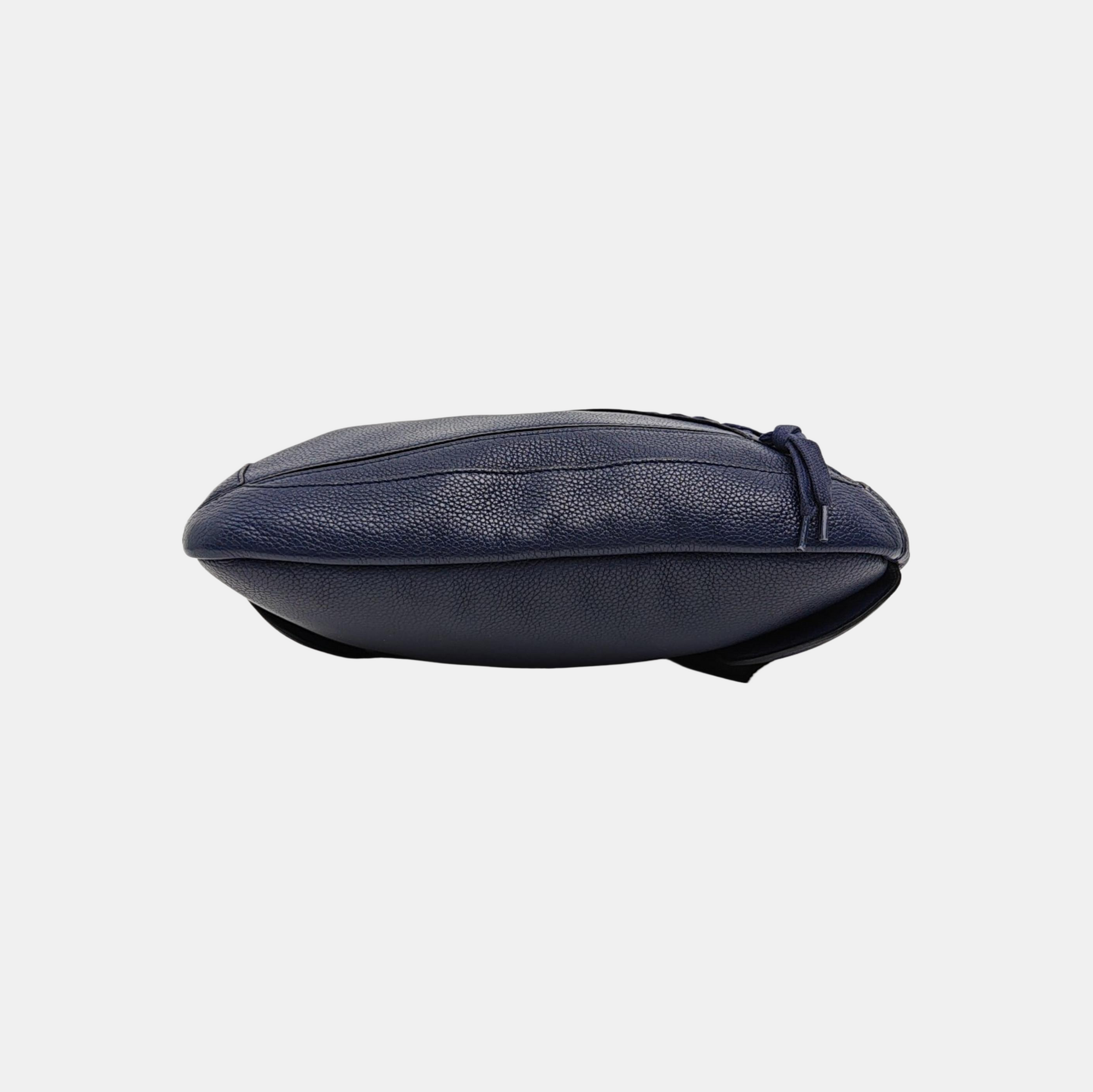 Calfskin Shoulder Bag Blue