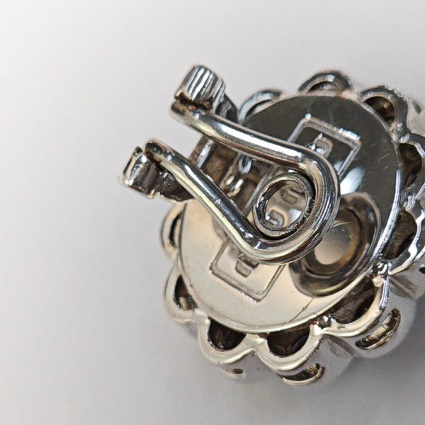 Metal Silver Clip On Earrings