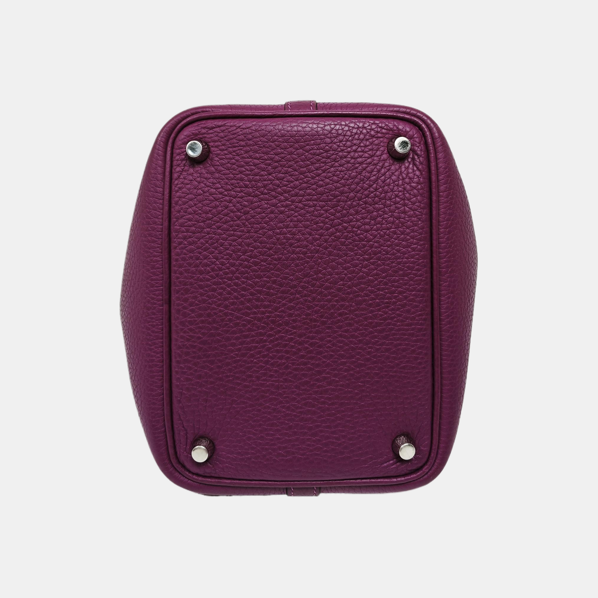 Authenticated pre-owned  Picotin Lock Clemence Purple - Top Handle Bag at Looply