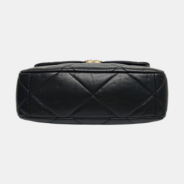 CHANEL 19 Medium Quilted Lambskin Black