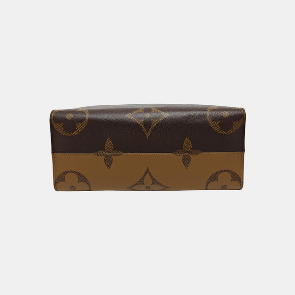 ONTHEGO MM Monogram Coated Canvas Brown