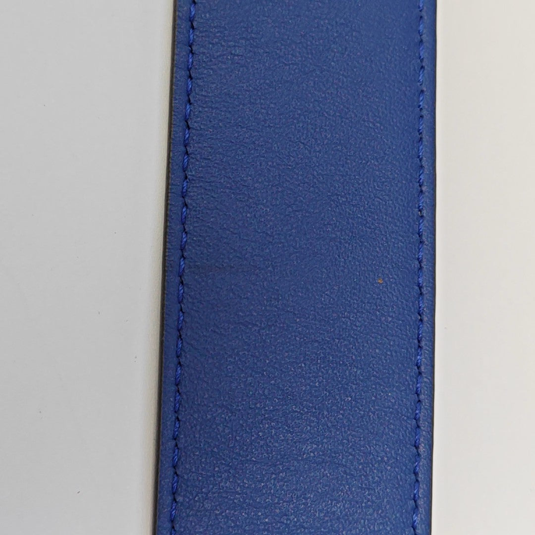 Leather Belt Blue