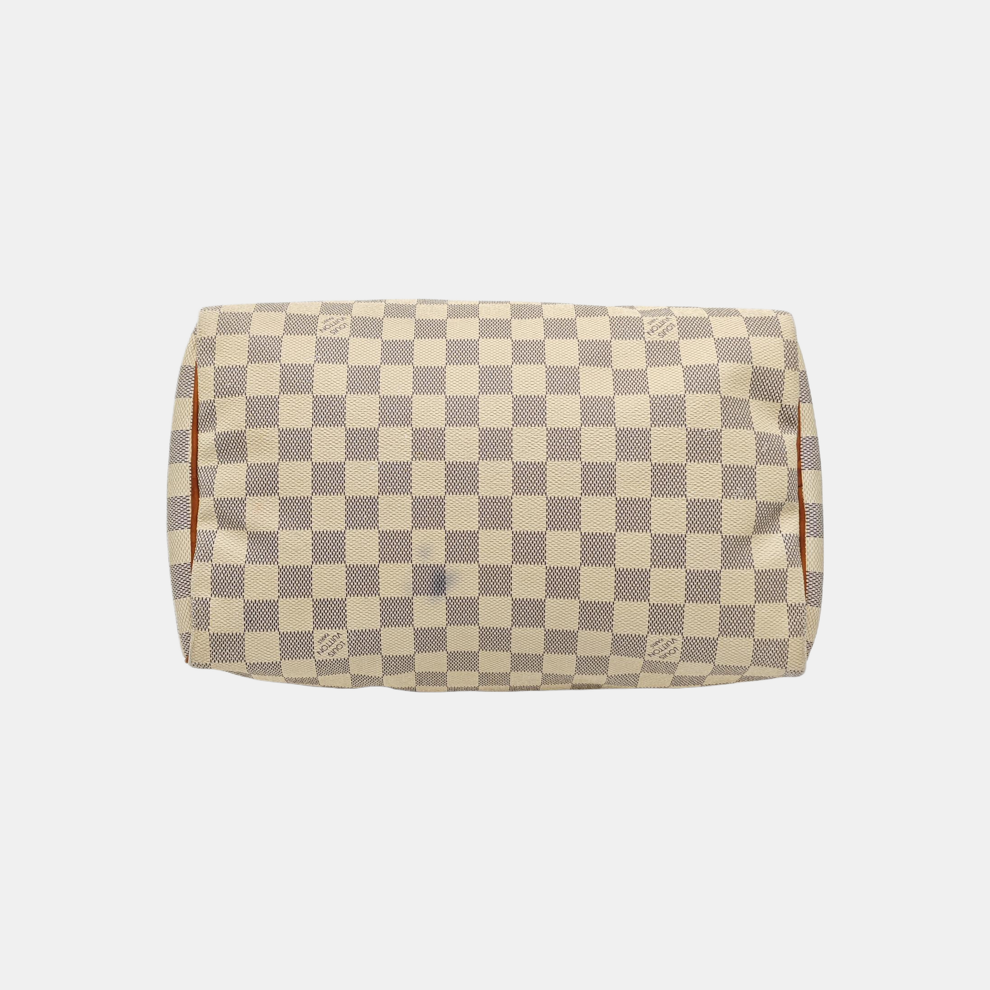 SPEEDY 30 Damier Azur Coated Canvas White