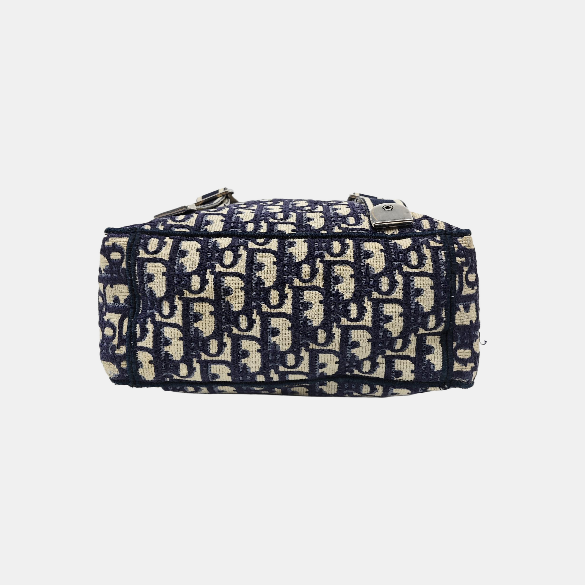 Oblique Canvas Backpack Blue