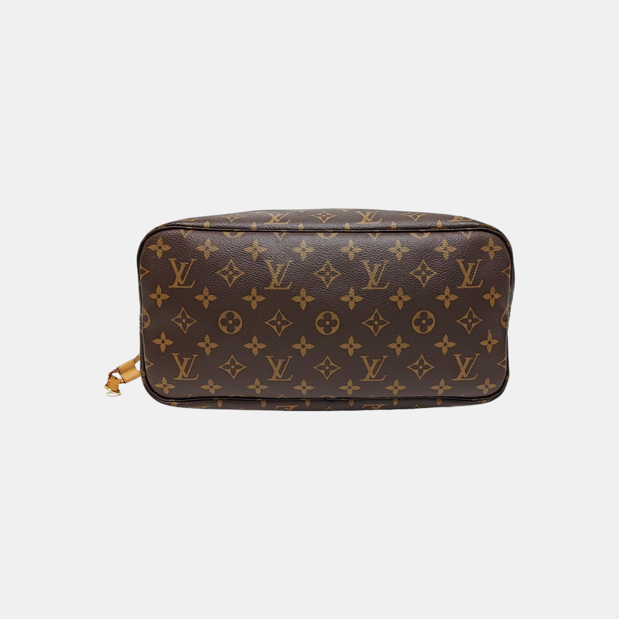 NEVERFULL MM Monogram Coated Canvas Brown