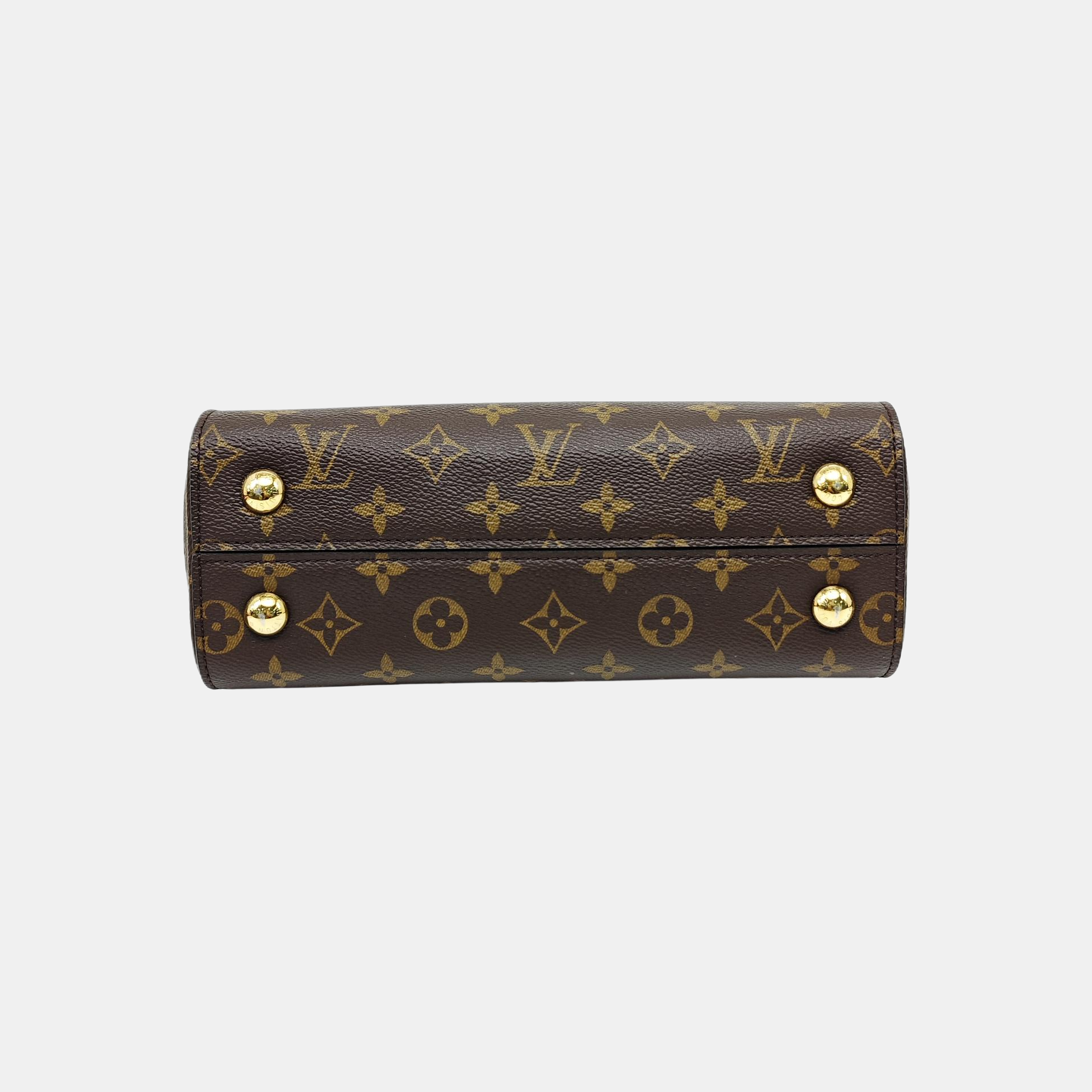 CLUNY Monogram Coated Canvas Brown
