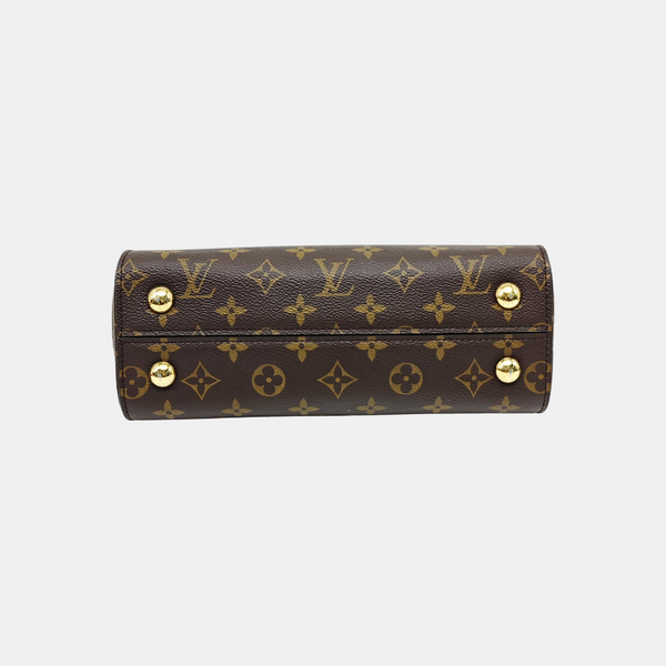 CLUNY Monogram Coated Canvas Brown