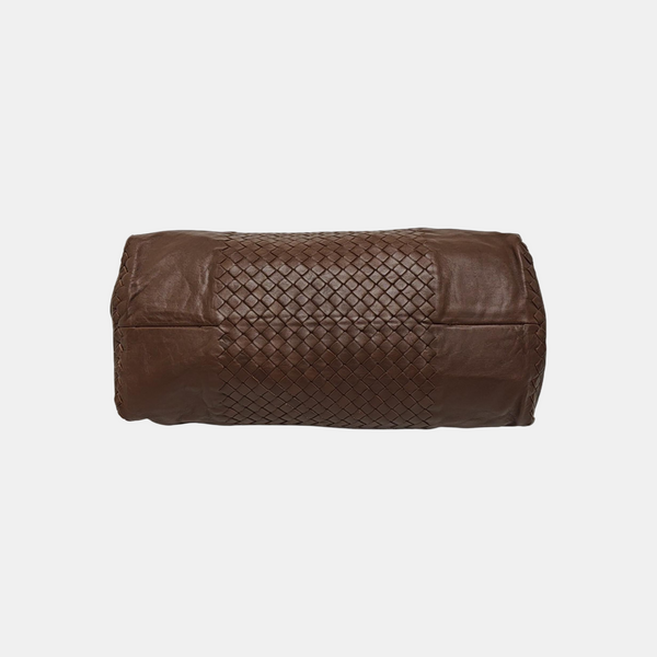 Calfskin Top Handle Bag Brown