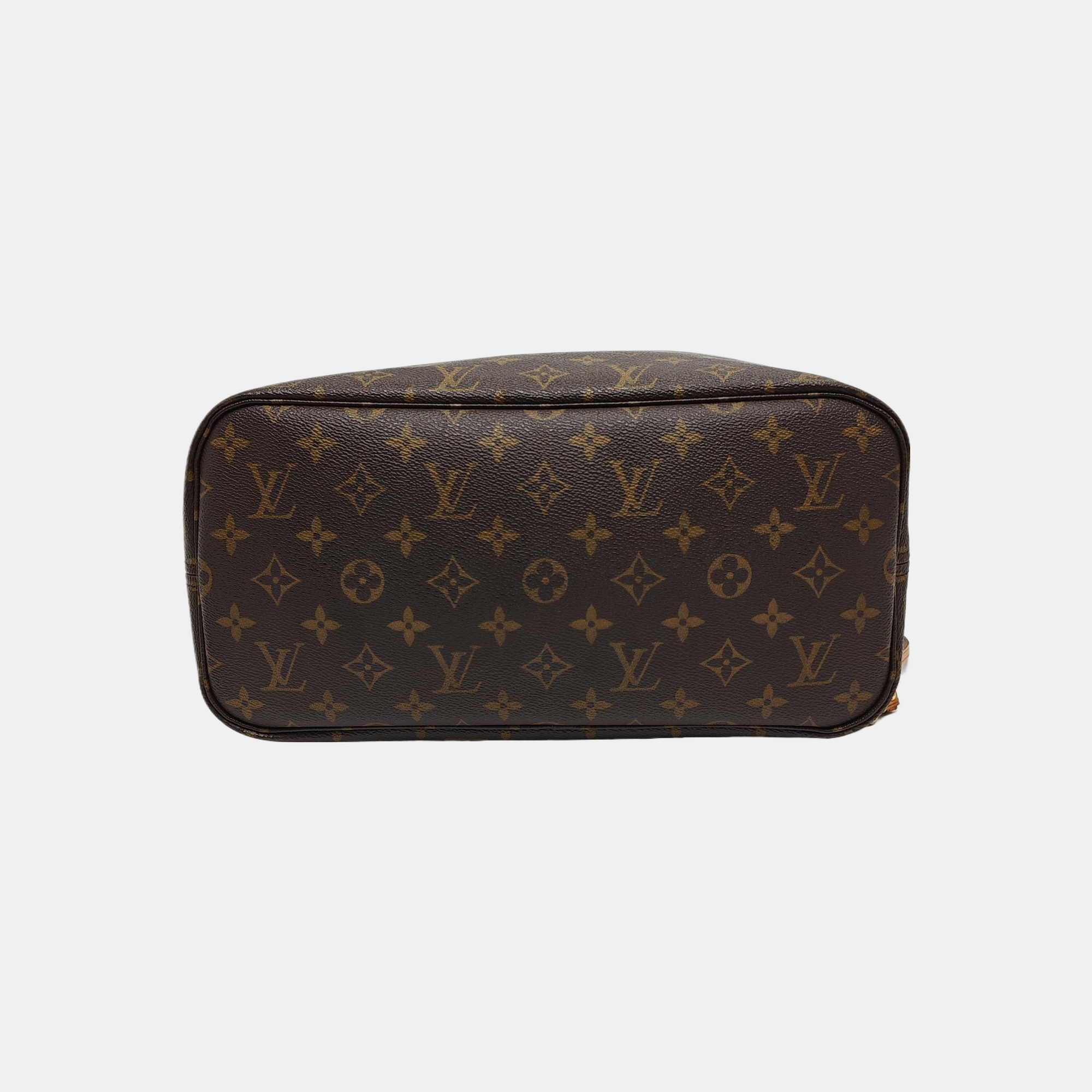 NEVERFULL MM Monogram Coated Canvas Brown