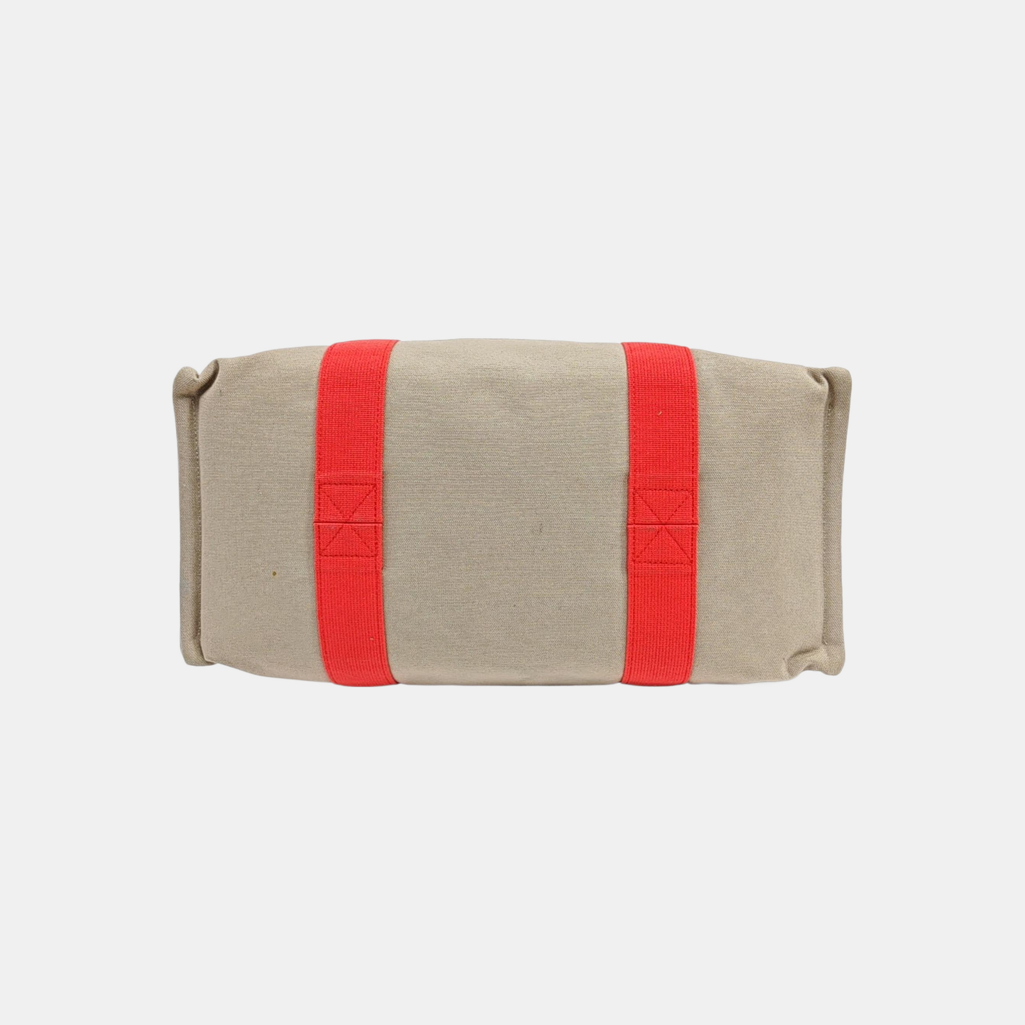 Canvas Top Handle Bag White