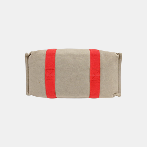 Canvas Top Handle Bag White