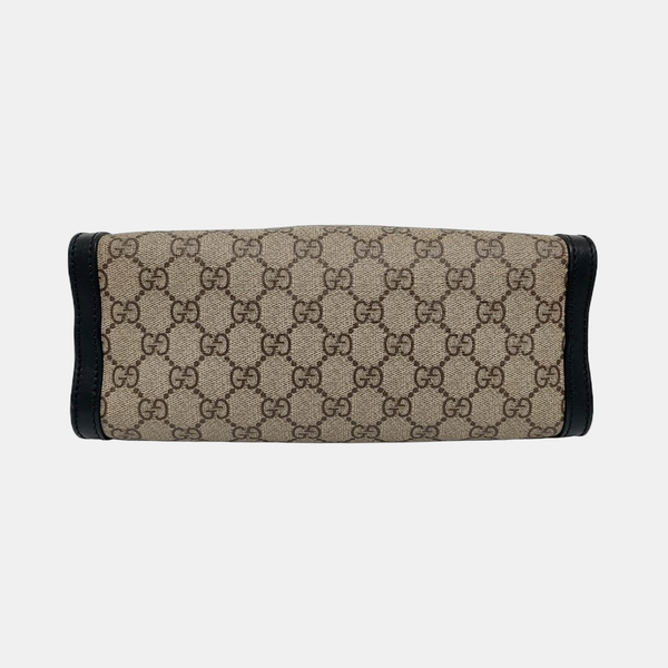Padlock Small Monogram Coated Canvas Beige