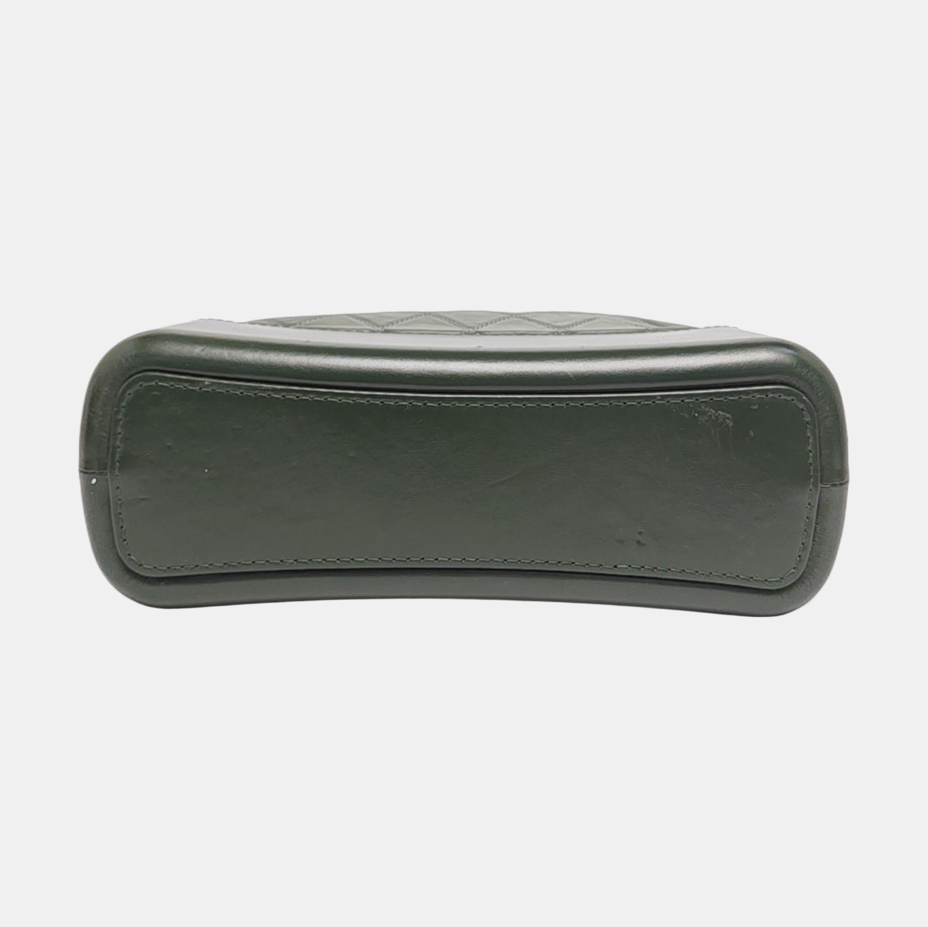 GABRIELLE Medium Quilted Calfskin Green