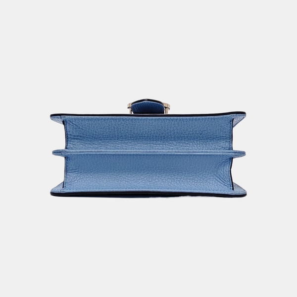 Interlocking G Small Calfskin Blue
