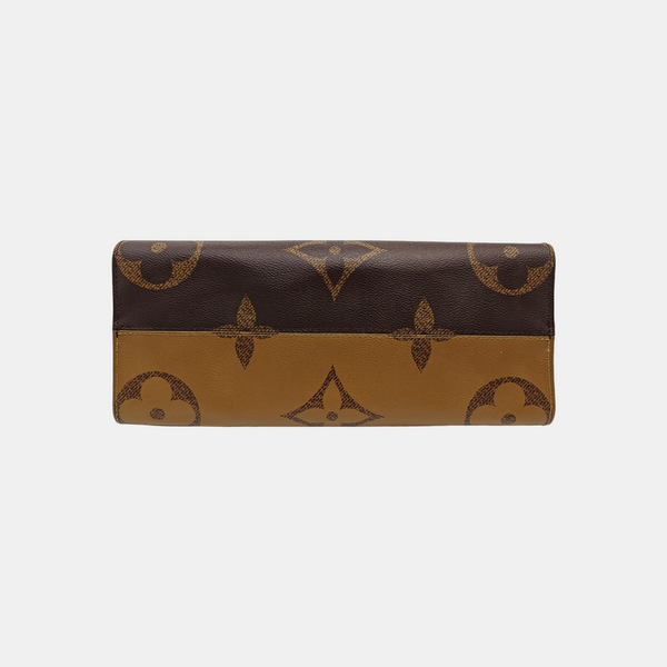ONTHEGO MM Monogram Coated Canvas Brown