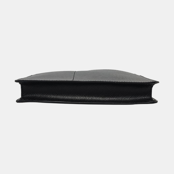 Saffiano Calfskin Shoulder Bag Black