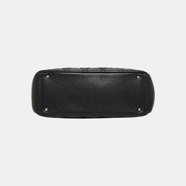 Quilted Calfskin Tote Bag Black