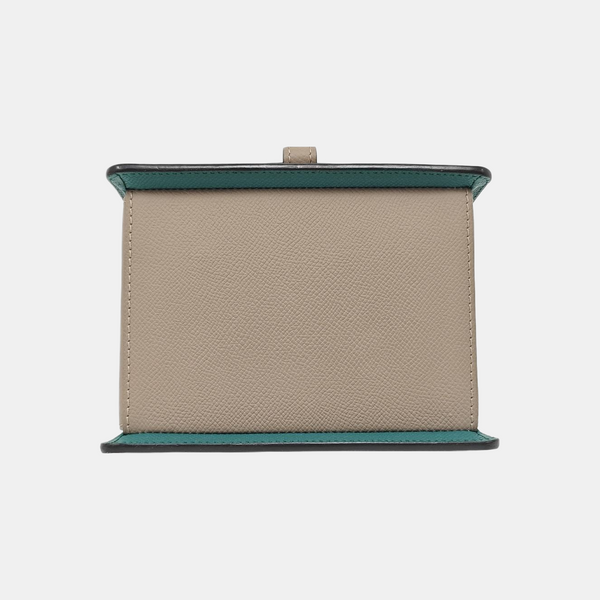 Calfskin Top Handle Bag Gray