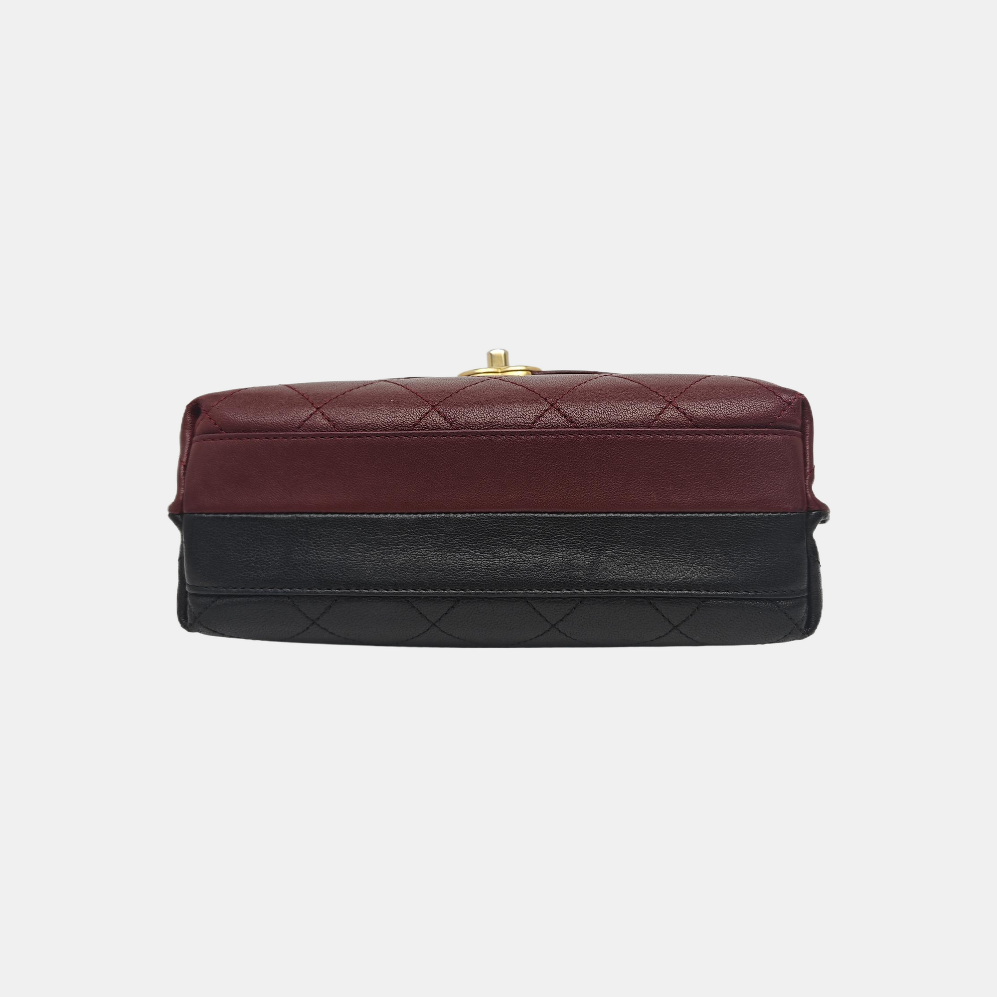 Quilted Lambskin Shoulder Bag Red