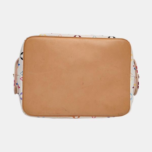NÉONOÉ MM Monogram Coated Canvas White
