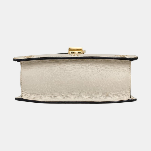 Sylvie Mini Calfskin White