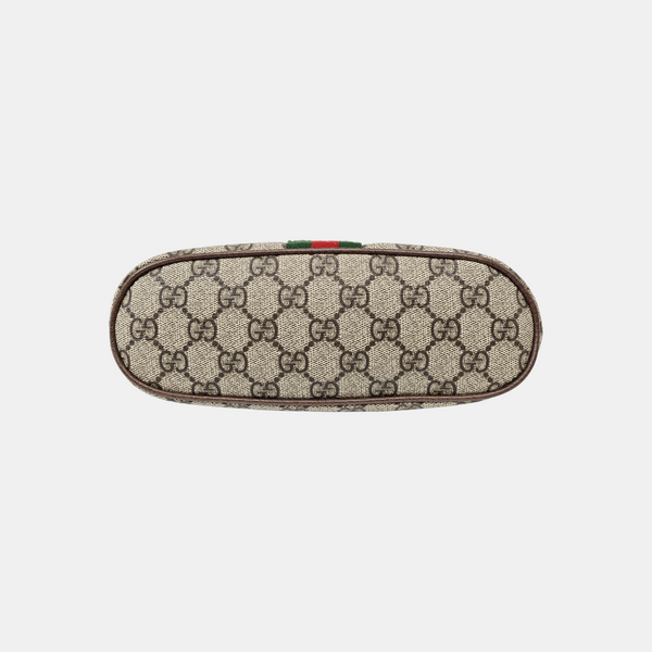 Ophidia Large Monogram Coated Canvas Beige