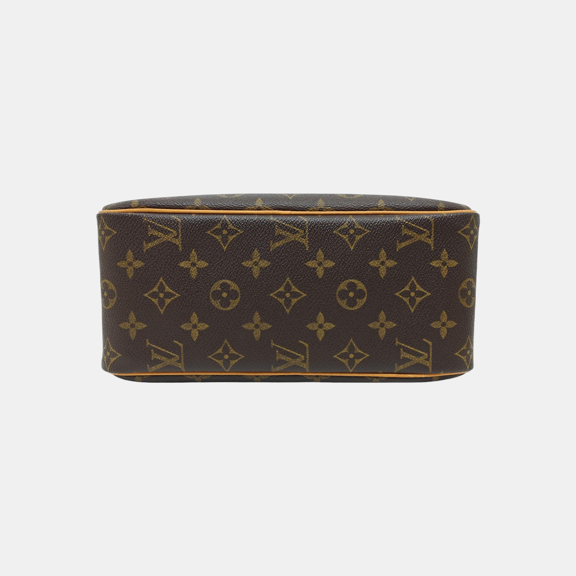 CITE MM Monogram Coated Canvas Brown