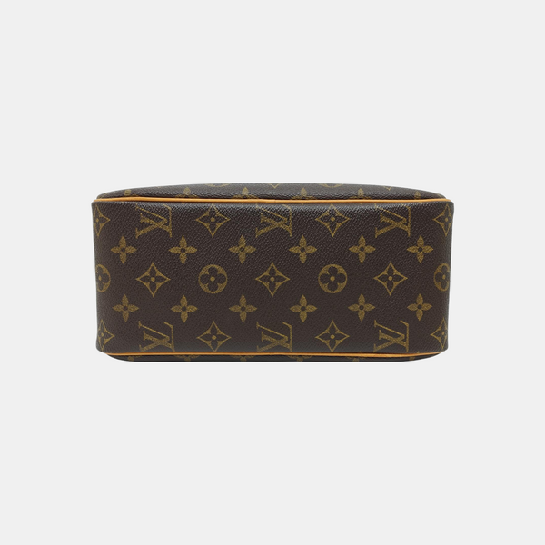 CITE MM Monogram Coated Canvas Brown
