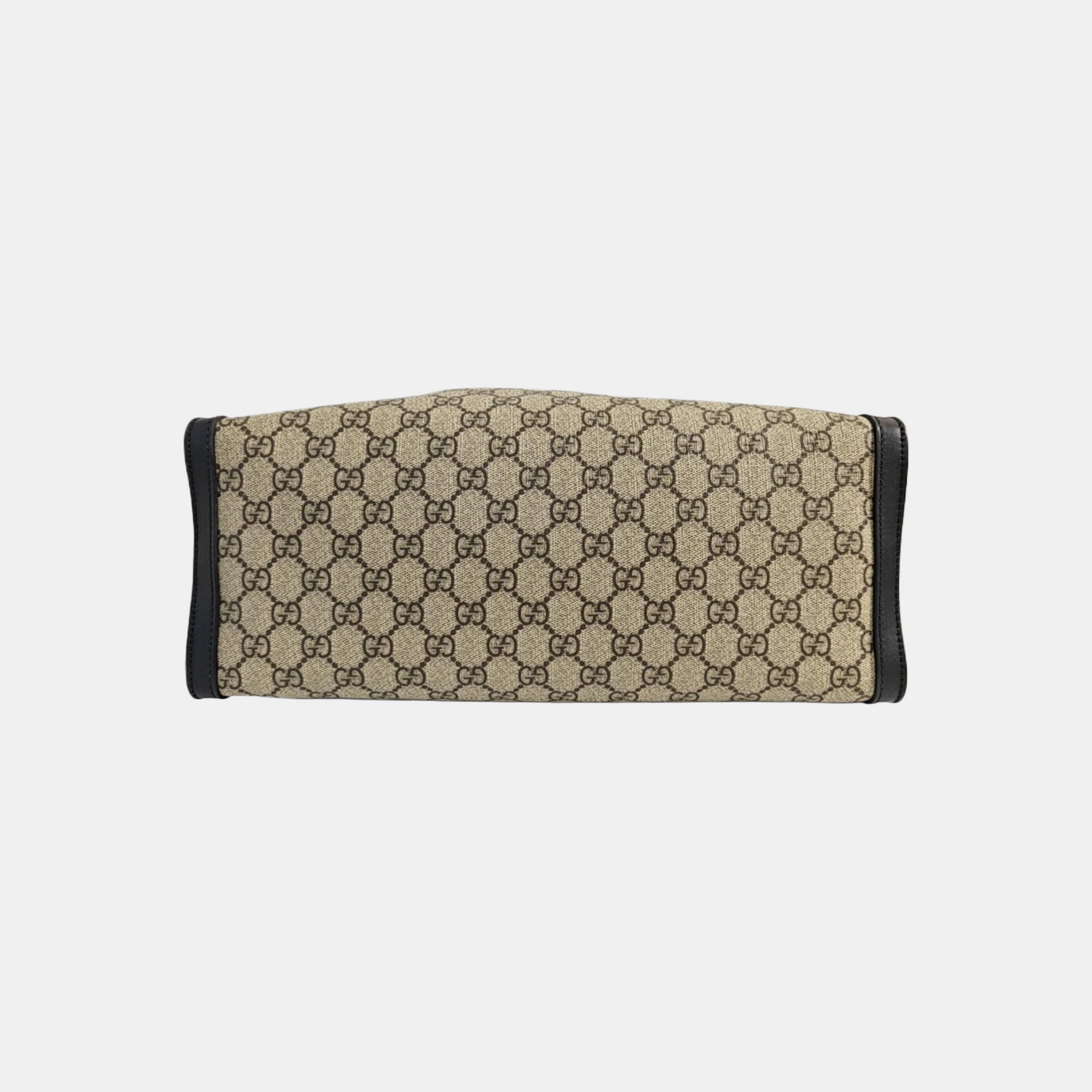Padlock Medium Monogram Coated Canvas Beige