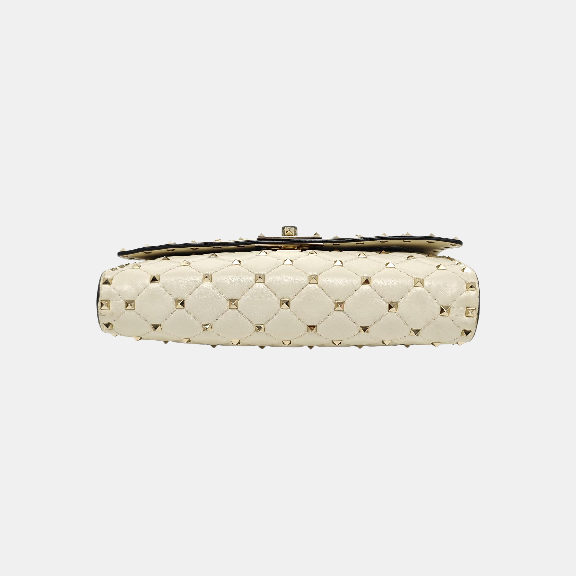 Spike Up Quilted Lambskin White