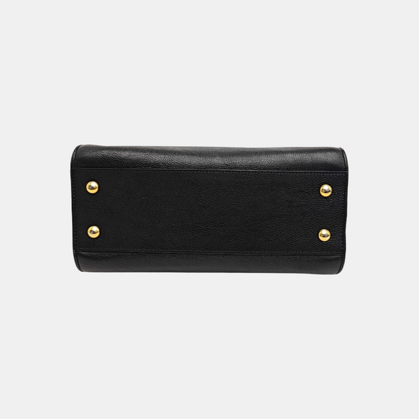 MONOGRAM CABAS Calfskin Black