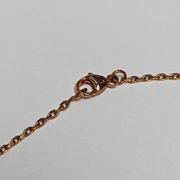 Pop H Metal Rose Gold Necklace