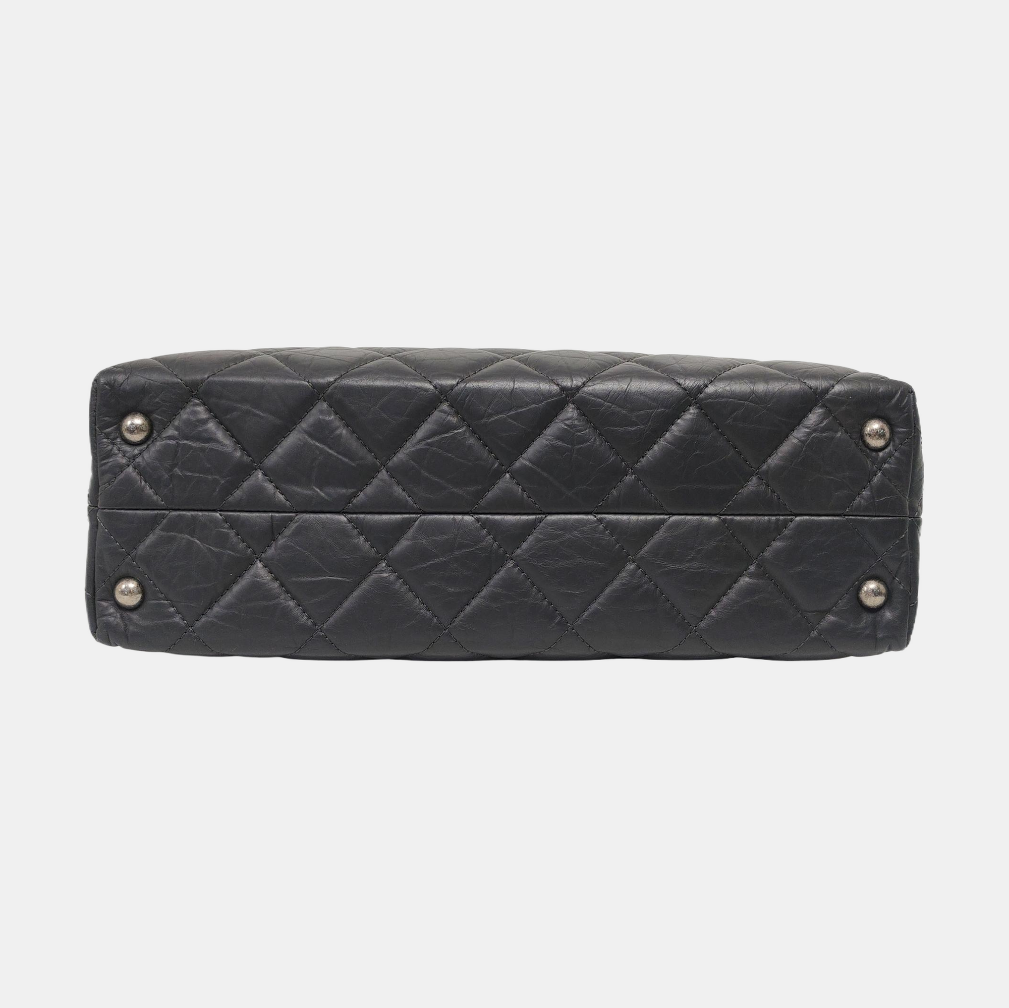 2.55 Quilted Calfskin Gray